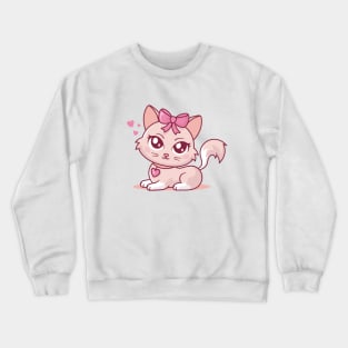 Coquette Cat Crewneck Sweatshirt